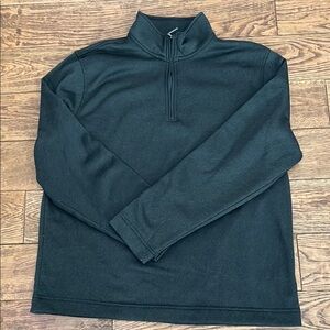 Men's Black Quarter-Zip Sweater